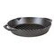 Lodge Cast Iron Grill Pan for Indoor/Outdoor Use, Dual Handles, Pre-seasoned and Made in USA, 12 inch